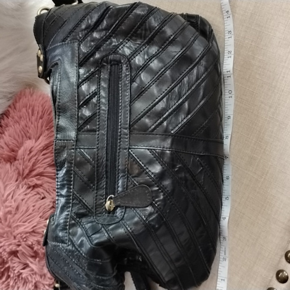 Ameri Leather Luxury Shoulder Bag. Becket Woven L… - image 7